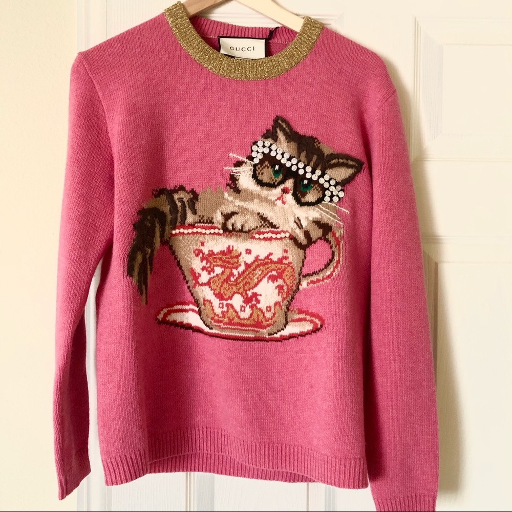 Gucci pink wool sweater